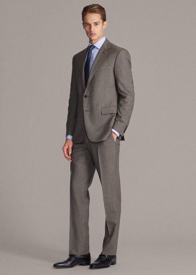 Trajes Ralph Lauren Hombre Marrom - Gregory Wool Sharkskin - CETMB3451